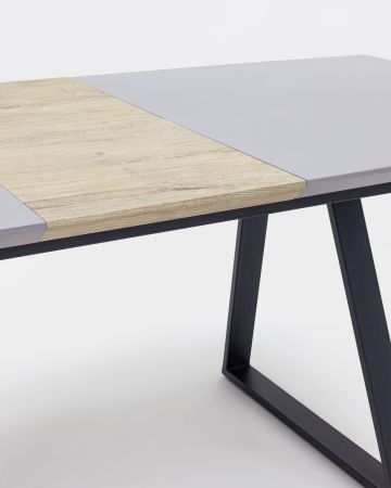 Стол обеденный Детройт раскладной 160-200*90 серый