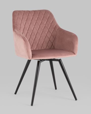 Стул вращающийся Дастин велюр пыльно-розовый