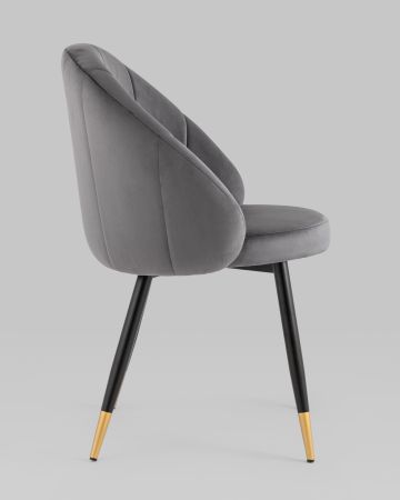 Стул Наоми велюр серый