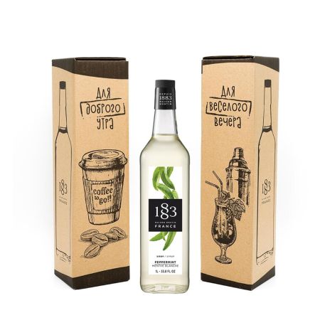 Сироп Мятный 1л в фирменной коробке 1883 Maison Routin