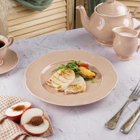 Тарелка d 27 см h3,2 см Aristocrat Peach Tea Noble [6]