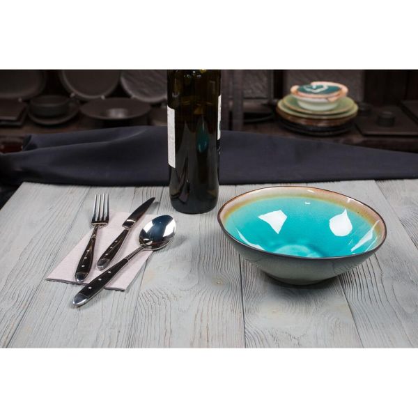 Салатник 700 мл d 20 см h6,5 см Blue Light Spider Silk Stockholm P.L. [6]