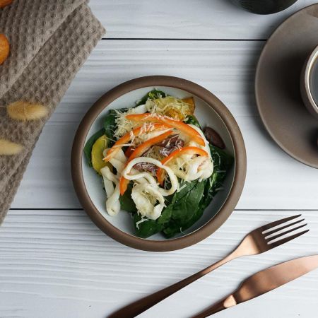 Салатник 400 мл d 16 cм h4,6 cм White Matt New Brown Taiga P.L. [6]