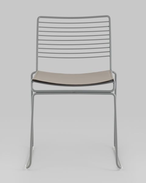 Стул обеденный Danny серый с подушкой