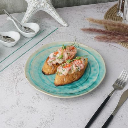 Тарелка d 20,5 см h2,5 см Sea Blue Frutti di Mare P.L. [1]