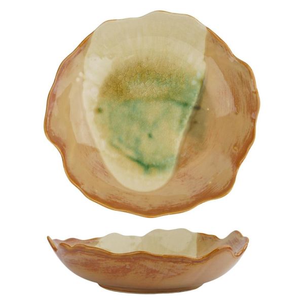 Салатник 500 мл d 21,5 см h5,5 см Light Brown Crush Spots Frutti di Mare P.L. [1]