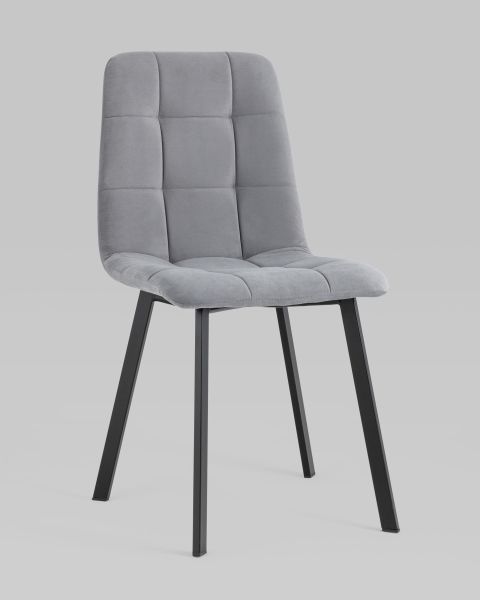 Стул Oliver Square велюр серый