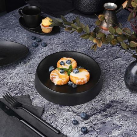 Блюдо круглое d 20 см h4 см Smooth Black Raw Stellar P.L. Proff Cuisine [4]