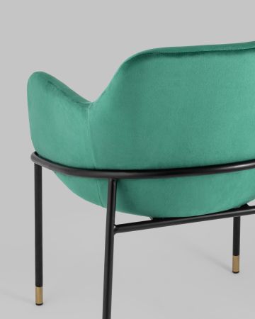 Стул Сандра велюр изумрудный
