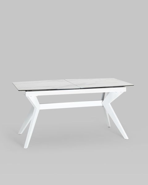 Стол обеденный Аркада раскладной 160-210*90 керамика светлая