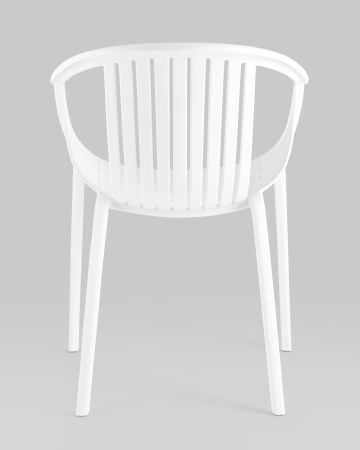 Стул с подлокотниками Kolstad пластик белый
