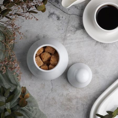 Сахарница 350 мл d 10 см h15,5 см SENS белая фарфор P.L. Proff Cuisine [1]