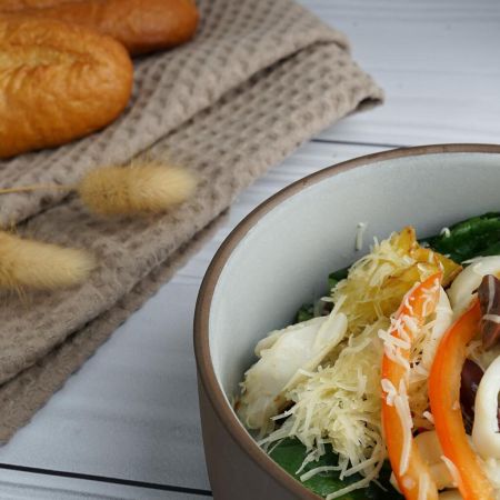 Салатник 600 мл d 13,8 cм h6 cм White Matt New Brown Taiga P.L. [4]