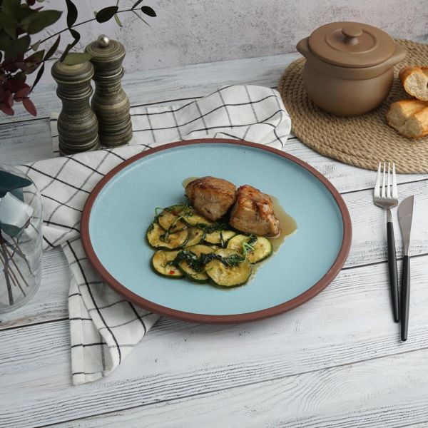 Тарелка d 29 см h2,2 cм Blue Matt New Brown Taiga P.L. [4]