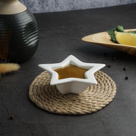 Соусник 25 мл 9,5*8 см h2,5 см Mini Mix Звезда белый фарфор P.L. Proff Cuisine [6]