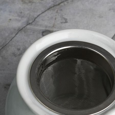 Чайник 500 мл d 12 см h13 см с фильтром белый фарфор P.L. Proff Cuisine [1]