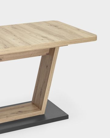 Стол Vector 120-160*80 дуб/графит