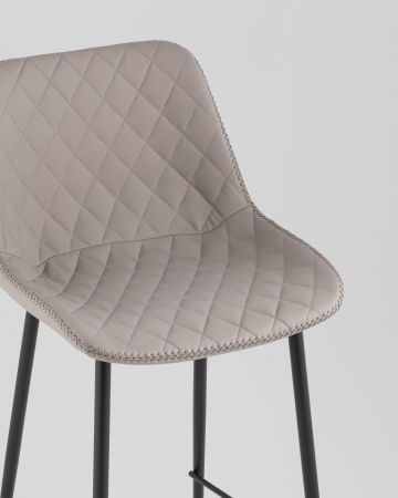 Стул барный Arch экокожа серый