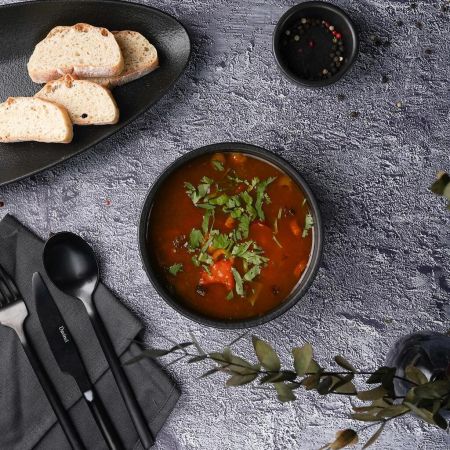 Салатник 500 мл d 15 см h5,5 см Smooth Black Raw Stellar P.L. Proff Cuisine [6]