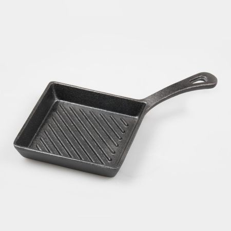 Сковорода для подачи на дерев. подст. 16*16 см квадратная чугун P.L. Proff Cuisine