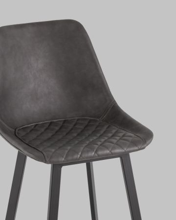 Стул барный TEXAS экокожа серый