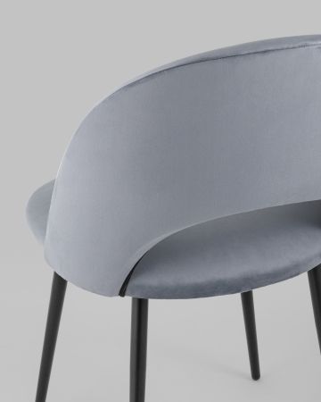 Стул Меган велюр серый