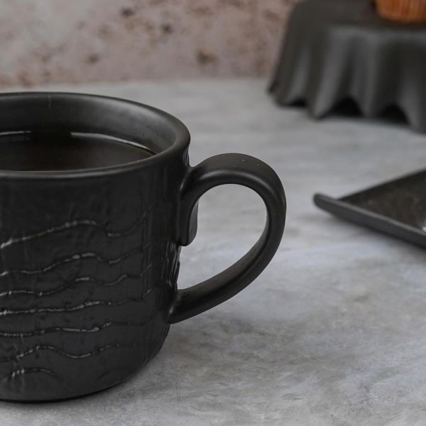 Кружка 370 мл d 9,7 см h8 см Black Raw Wood P.L. Proff Cuisine [6]