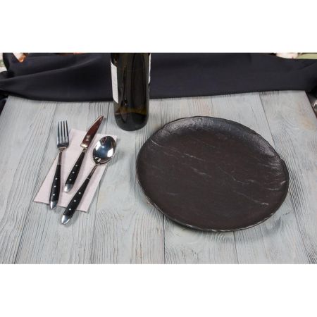 Тарелка d 29 см Uneven Side Black Raw Stellar P.L. Proff Cuisine [3]