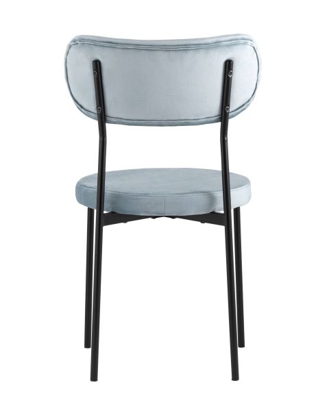 Стул Барбара велюр серо-голубой