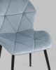 Стул Эдвин велюр пыльно-голубой