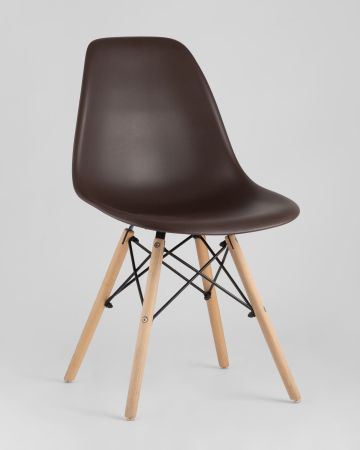 Стул Eames DSW коричневый x4
