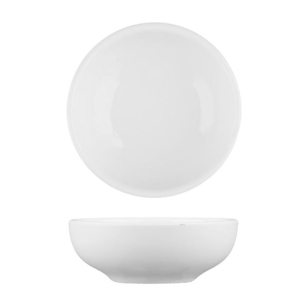 Соусник  40 мл 6 см h2,5 см круглый белый фарфор P.L. Proff Cuisine [6]