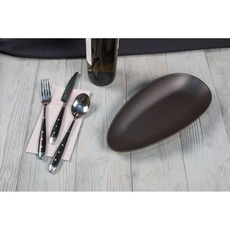 Блюдо овальное 30*14 см Smooth Black Raw Stellar P.L. Proff Cuisine [1]