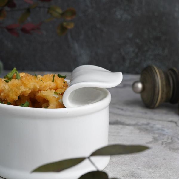 Соусник 220 мл d 9 см h5,2 см "Консервная банка" круглый белый фарфор P.L. Proff Cuisine [6]