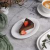 Блюдо овальное 20*14 см h1,5 см для закусок белое фарфор P.L. Proff Cuisine [10]