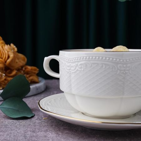 Бульонная пара 370 мл d 10,4 см h6,9 см Gold Aristocrat Noble [1]