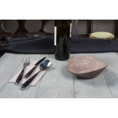 Салатник 300 мл 16*14 см h5,2 см Brown Untouched Taiga P.L. Proff Cuisine [6]