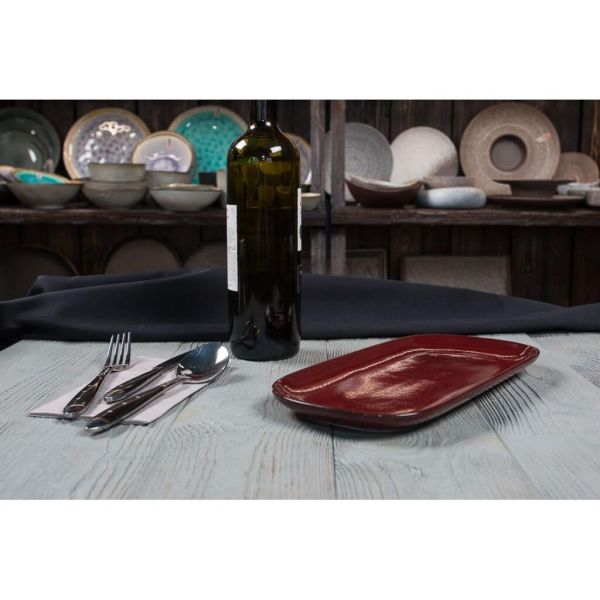 Блюдо овальное 29,2*14*2 см Evolution Dark Red P.L. Proff Cuisine [1]