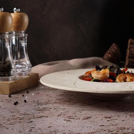 Тарелка глубокая 250 мл d 28 см для пасты, для супа Elephant Ivory P.L. Proff Cuisine [3]