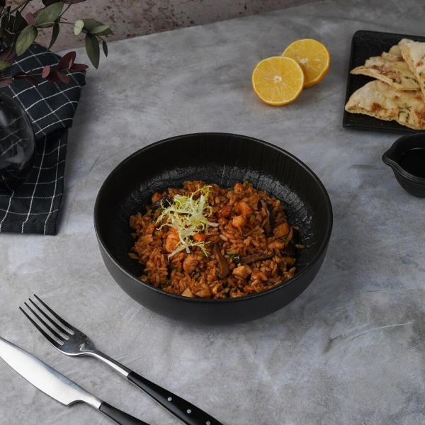 Салатник 950 мл d 20 см h5,5 cм Black Raw Wood P.L. Proff Cuisine [6]