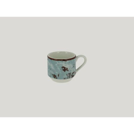 Чашка для эспрессо RAK Porcelain Peppery 90 мл штабелируемая, голубой цвет