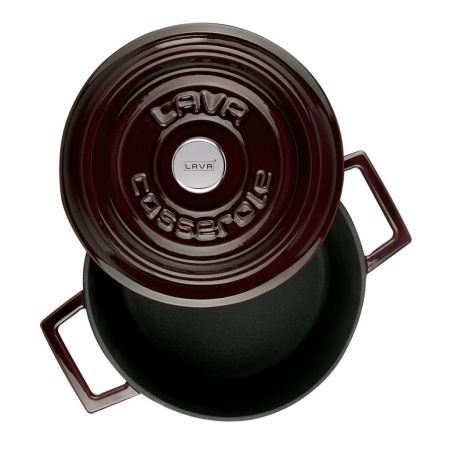 Кастрюля  2,8 л, d 20 см, h 11,5 см чугун с крышкой ИНДУКЦИЯ Majolica Mor LAVA