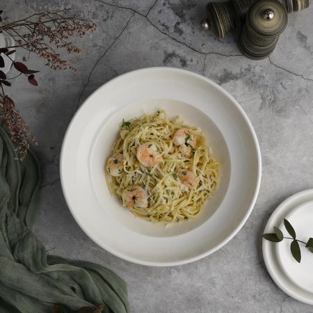 Тарелка глубокая 450 мл d 23 см h7 см для пасты, для супа белая фарфор P.L. Proff Cuisine [4]