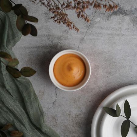 Соусник  55 мл 6 см Рамекин круглый оранжевый фарфор P.L. Proff Cuisine [6]