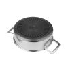 Кастрюля  4,7 л 28/25,5*15,5 см с крышкой New Kitchen Honeycombs нерж. с антиприг. покр. ИНДУКЦИЯ