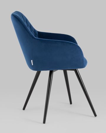 Стул вращающийся Дастин велюр синий