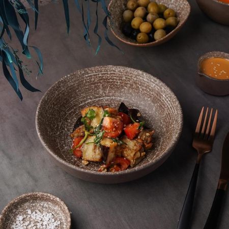 Салатник 800 мл d 19,7 см h5,3 см Brown Untouched Taiga P.L. Proff Cuisine [1]