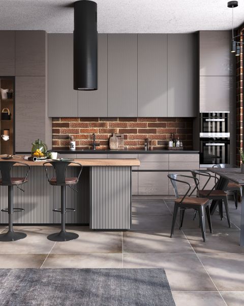 Стул барный TOLIX ARMS SOFT черный матовый