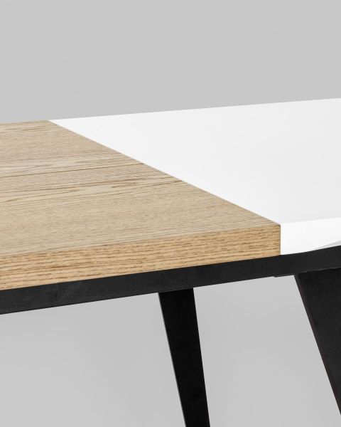 Стол обеденный Йорк раскладной 120-160*80 белый