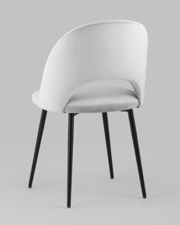 Стул Меган велюр светло-серый